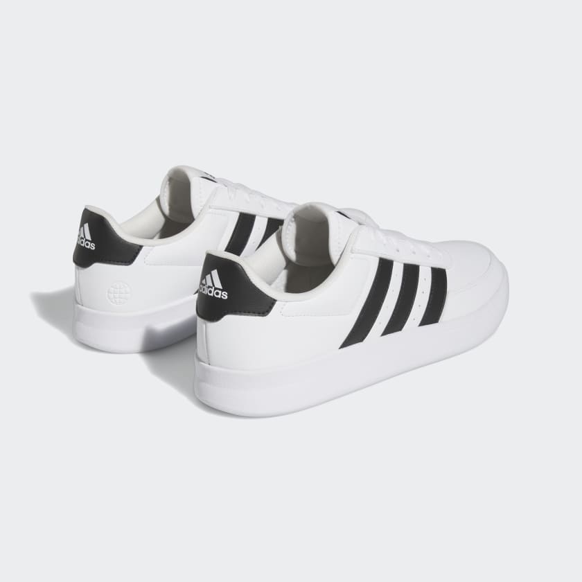 ADIDAS MEN'S BREAKNET 2.0 WHITE/BLACK SHOES