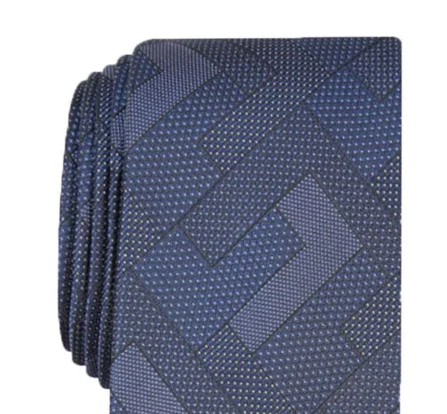 Alfani Men's Slim Abstract Geometric Tie  Navy Size Regular