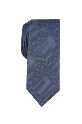 Alfani Men's Slim Abstract Geometric Tie  Navy Size Regular