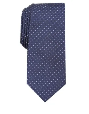 Alfani Men's Slim Geometric Tie Navy Size Regular