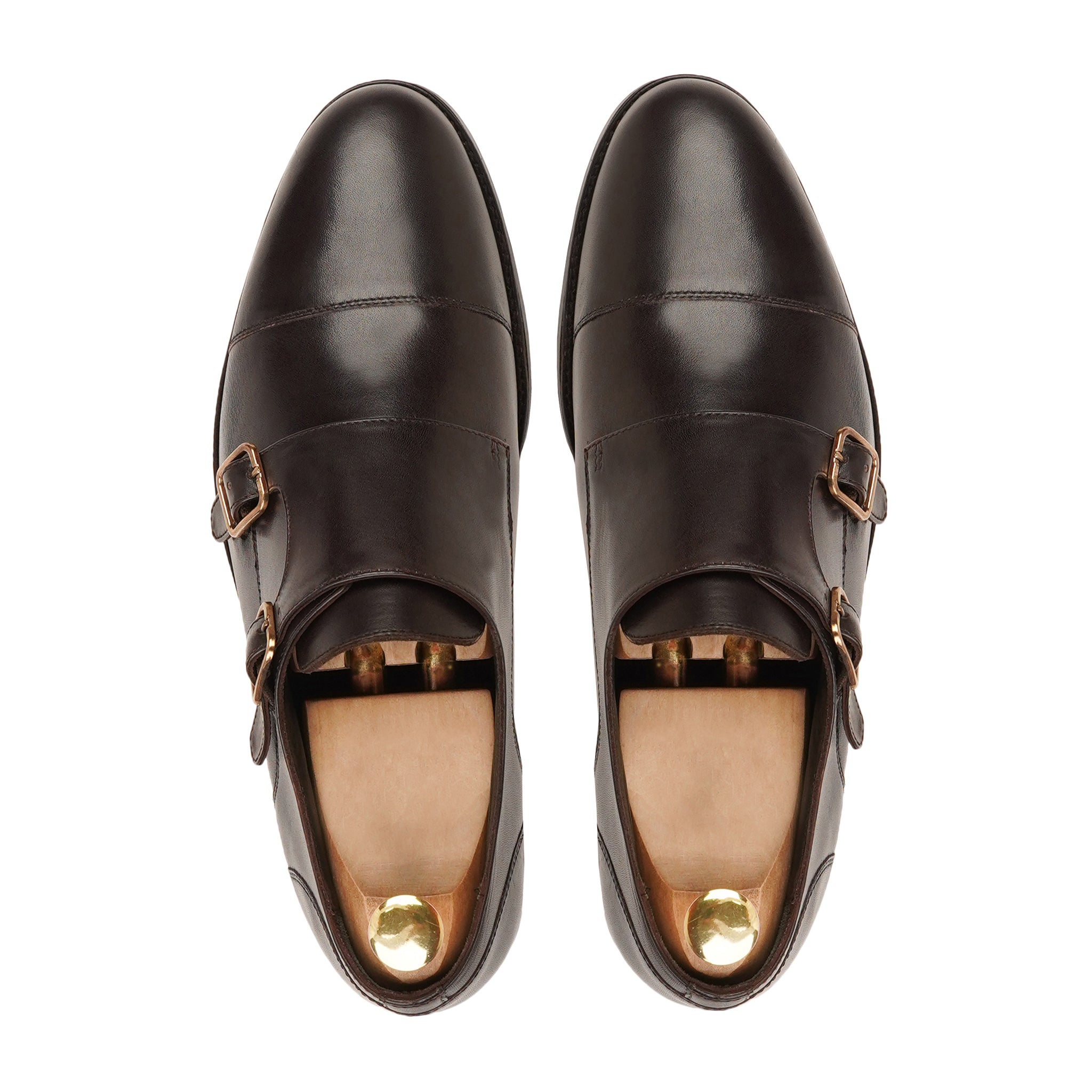 ALLIN - DARK BROWN DOUBLE MONKSTRAP