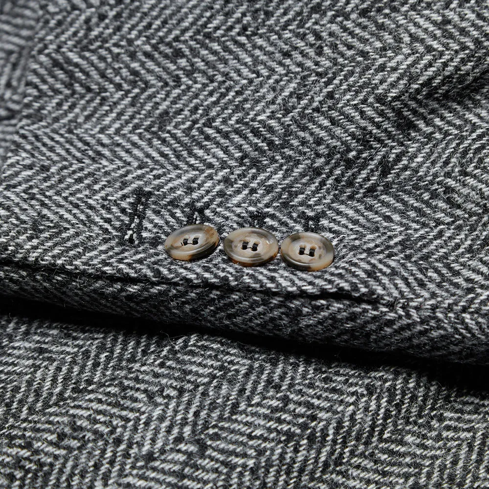 AMI Herringbone Moon Wool BlazerGrey