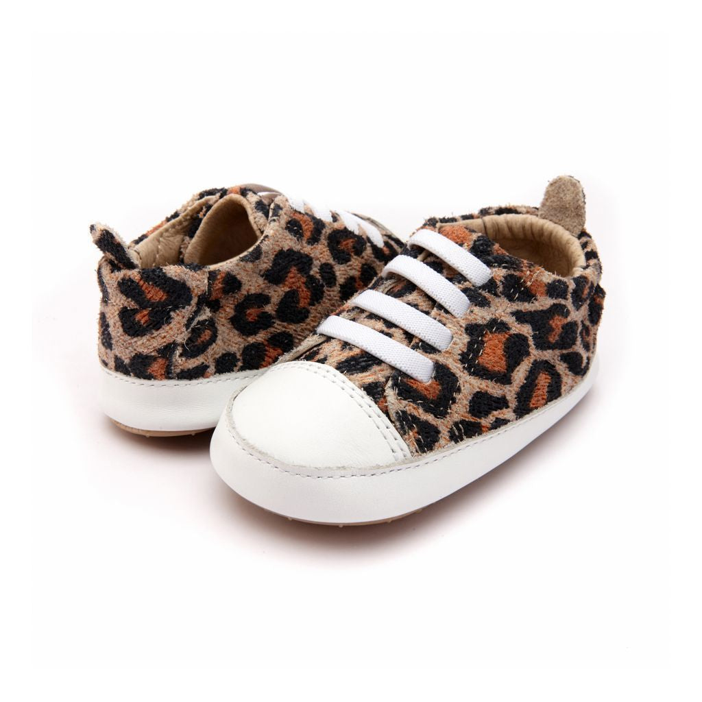 Beige Leopard Eazy Jogger Sneakers