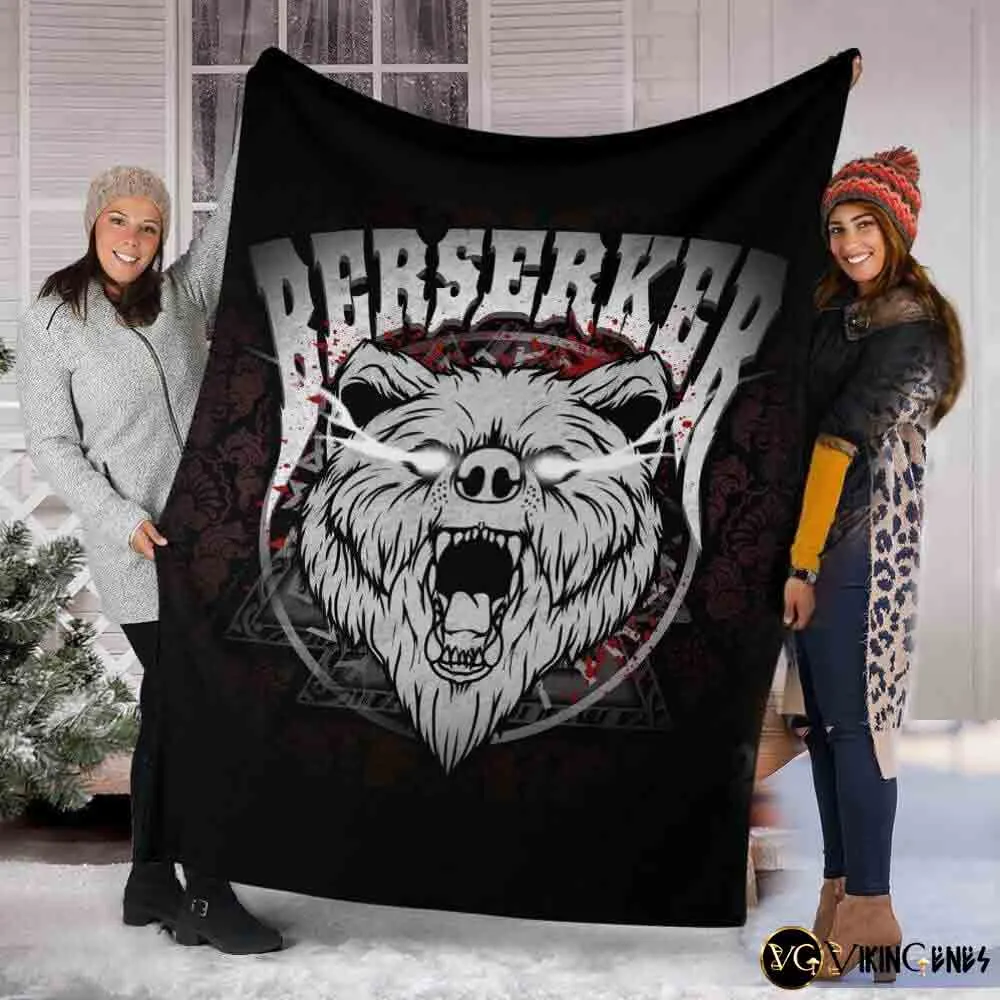 Berserker The Bear Fleece Blanket