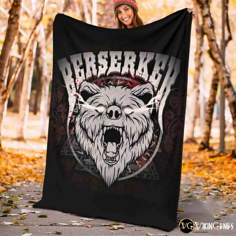 Berserker The Bear Fleece Blanket