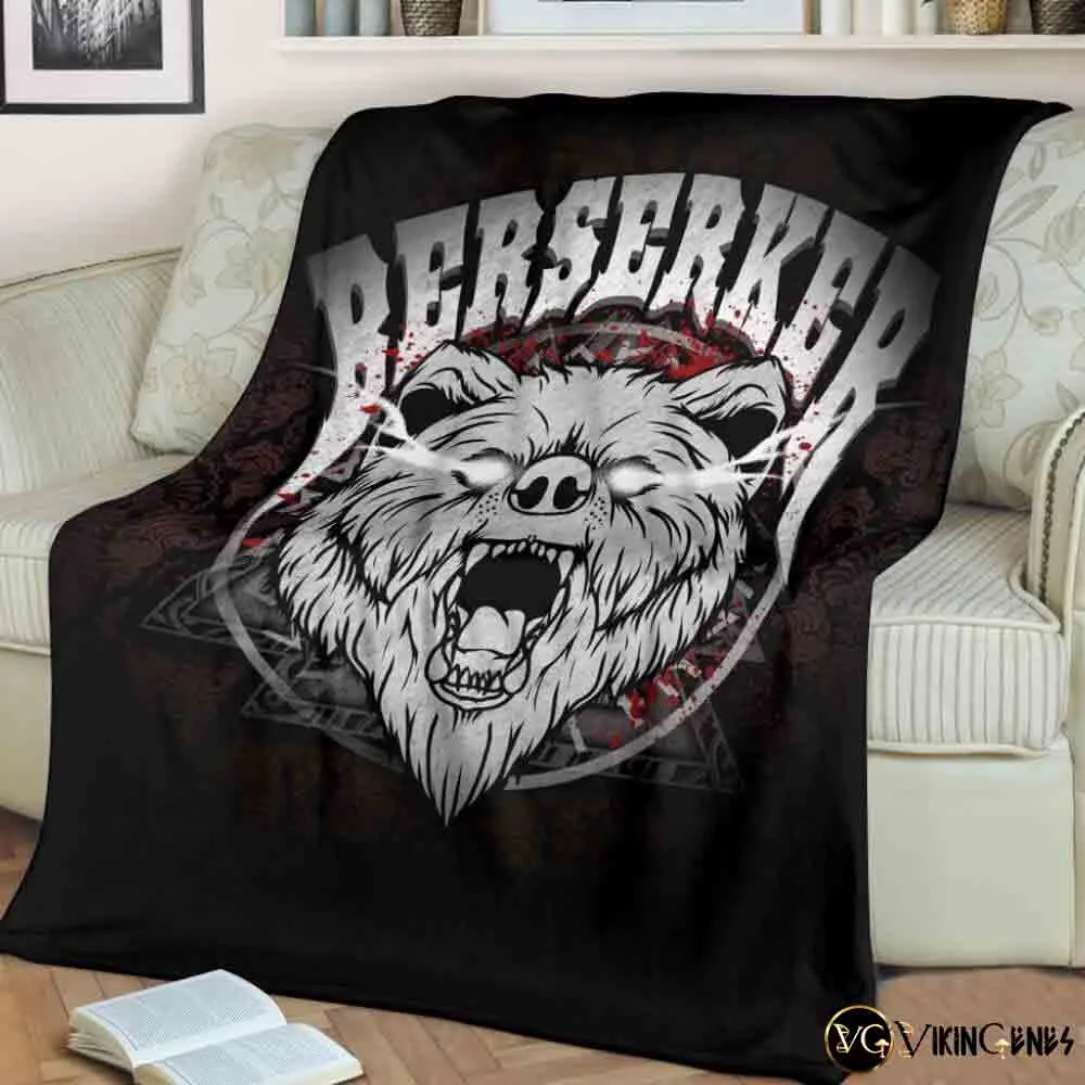 Berserker The Bear Fleece Blanket