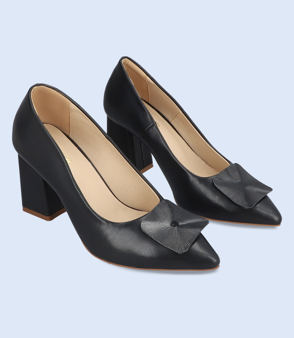 BW8613-BLACK-Women Casual Court Shoes