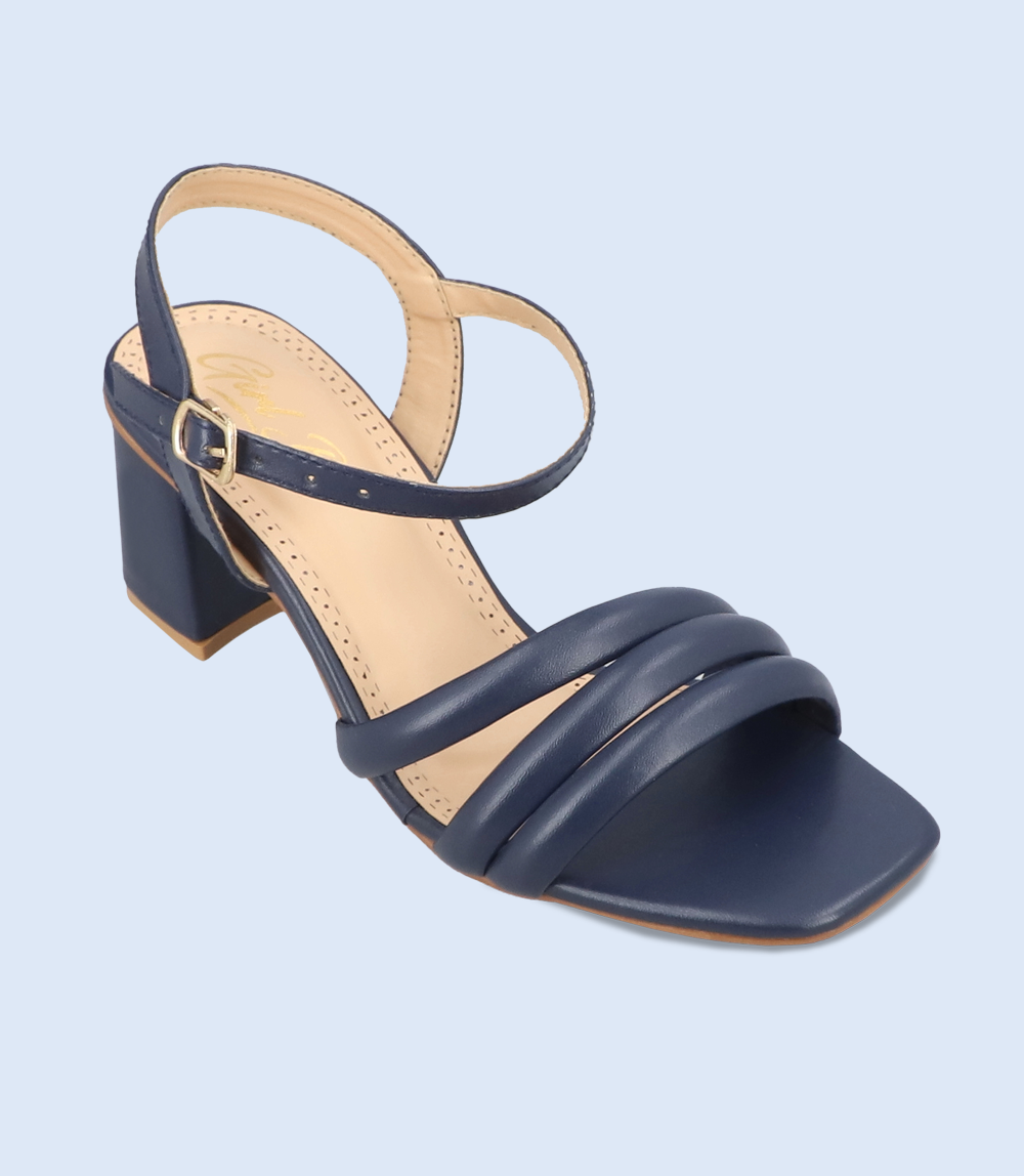 BW9384-NAVY-Women Slipper Heel