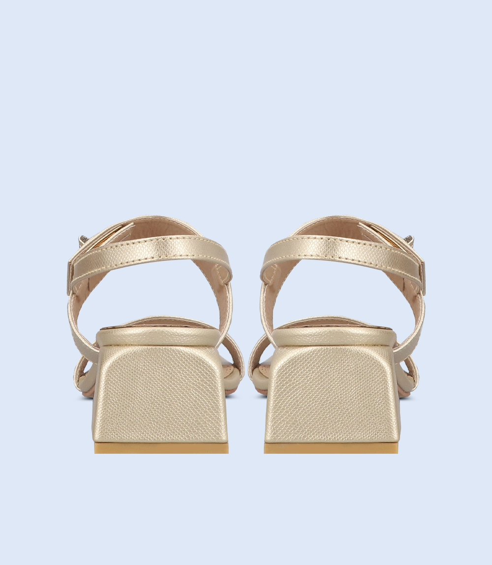 BW9391-GOLDEN-Women Sandal Heel