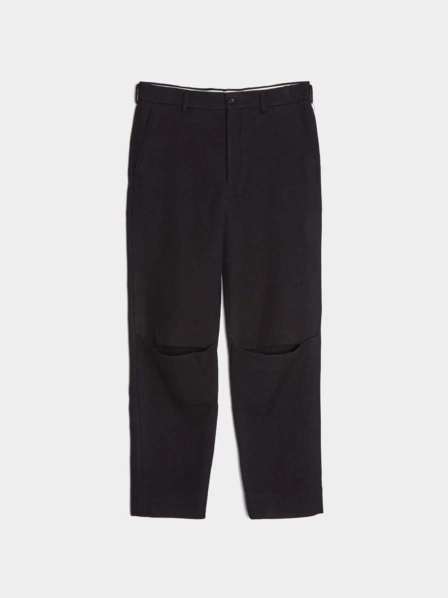 Cotton Wool Twill Pant, Black