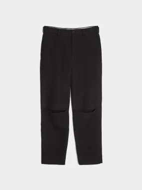 Cotton Wool Twill Pant, Black