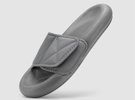 FitVille Men's Adjustable Slip-Resistant Cushioning Slide Sandal