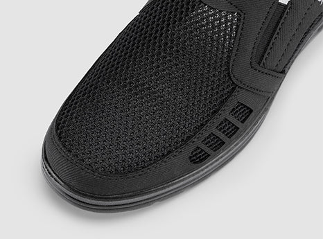 FitVille Men's Summer Slip-Resistant Breathable Mesh Slip-ons