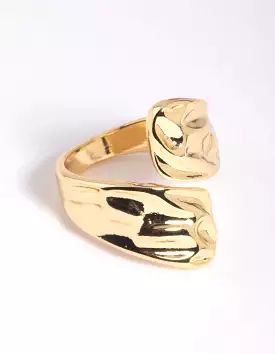 Gold Molten Wrap Ring