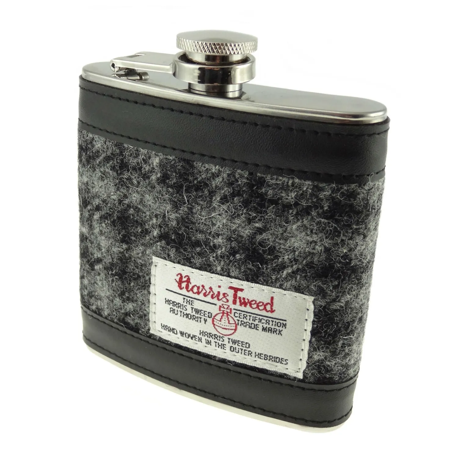 Hip Flasks with Harris Tweed