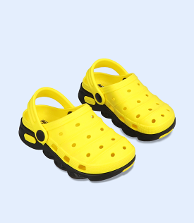 KG0039-YELLOW-Girls Casual Crocs