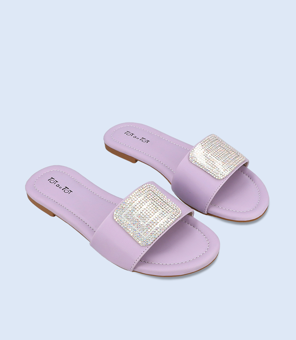 KG0107-LILAC-Girls Slippers