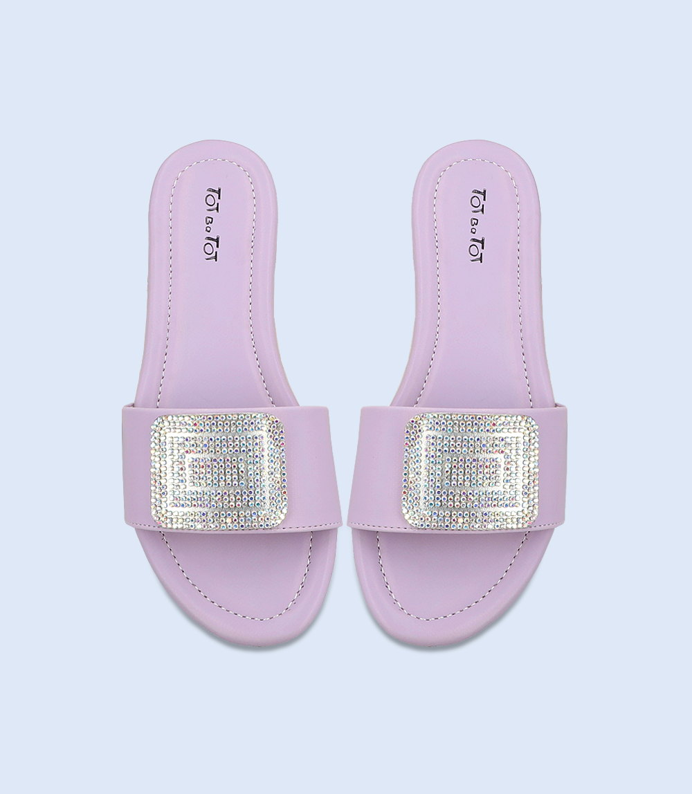 KG0107-LILAC-Girls Slippers