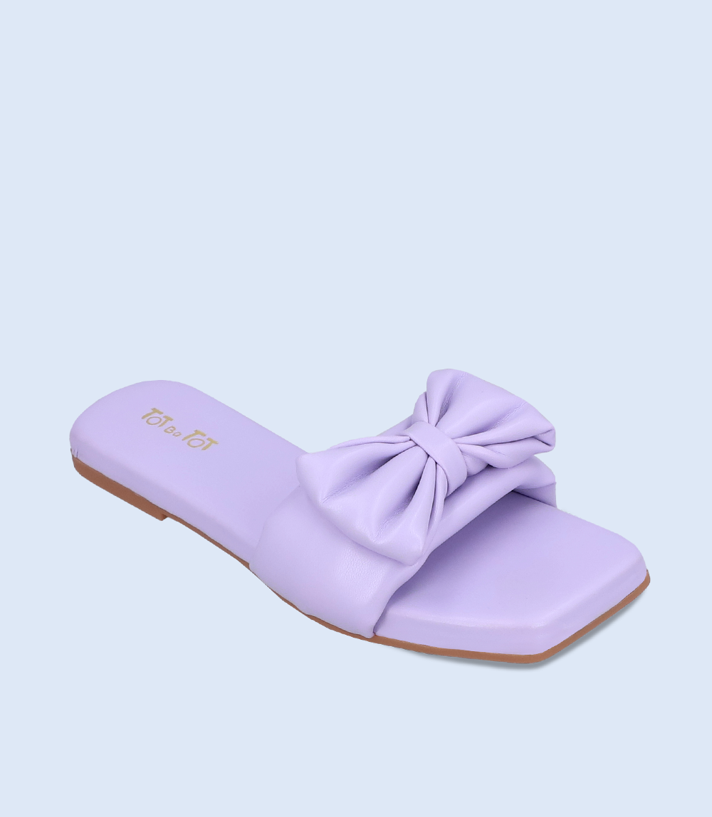 KG0108-LILAC-Girls Casual Slippers