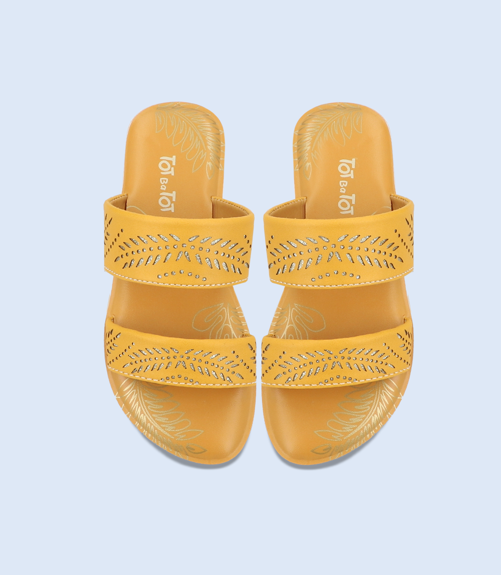 KG0131-MUSTARD-Girls Slipper