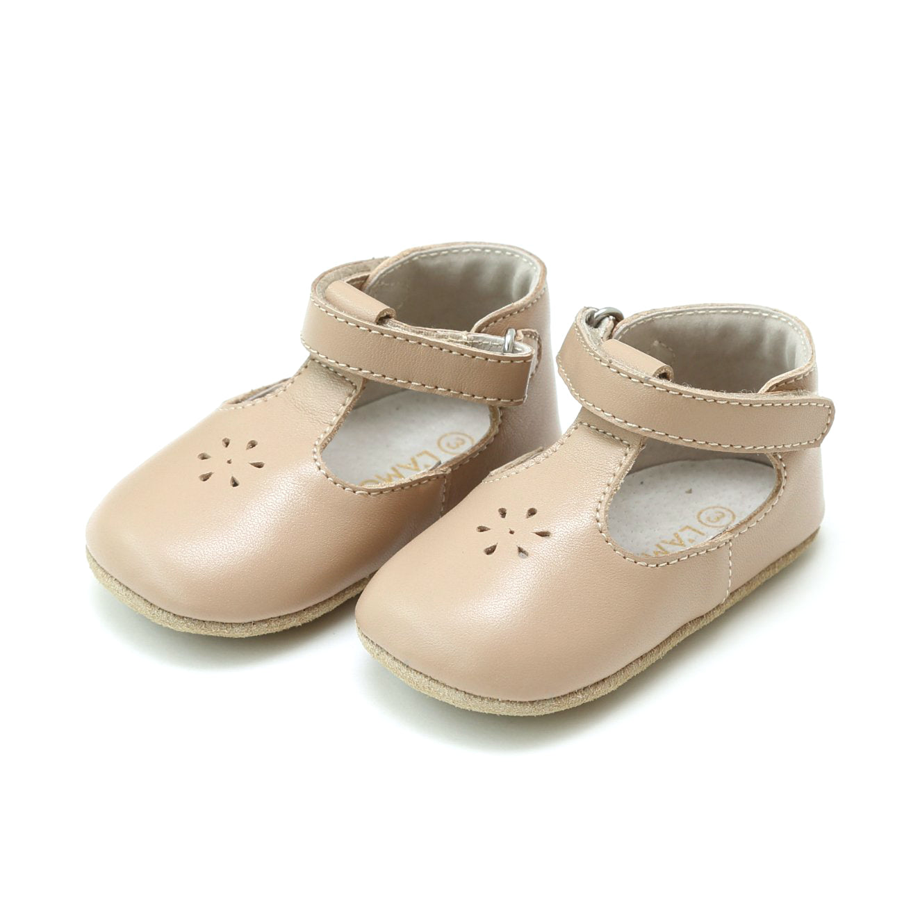 Lisette T-Strap Mary Jane Crib Shoe (Infant)