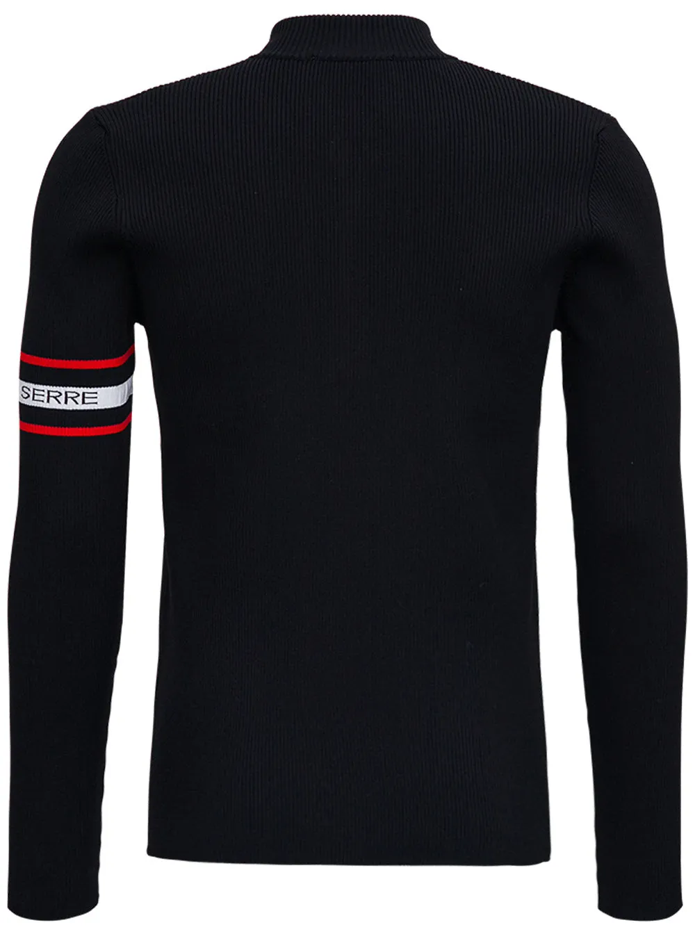 Marine Serre Half-Zip Ribbed Jumper