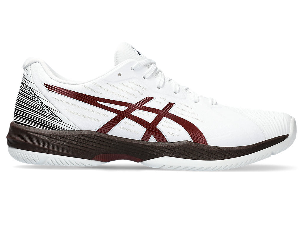 Men's Asics Solution Swift FlyteFoam, White/Antique Red, 10 D Medium