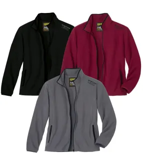 Pack of 3 Men's Microfleece Jackets