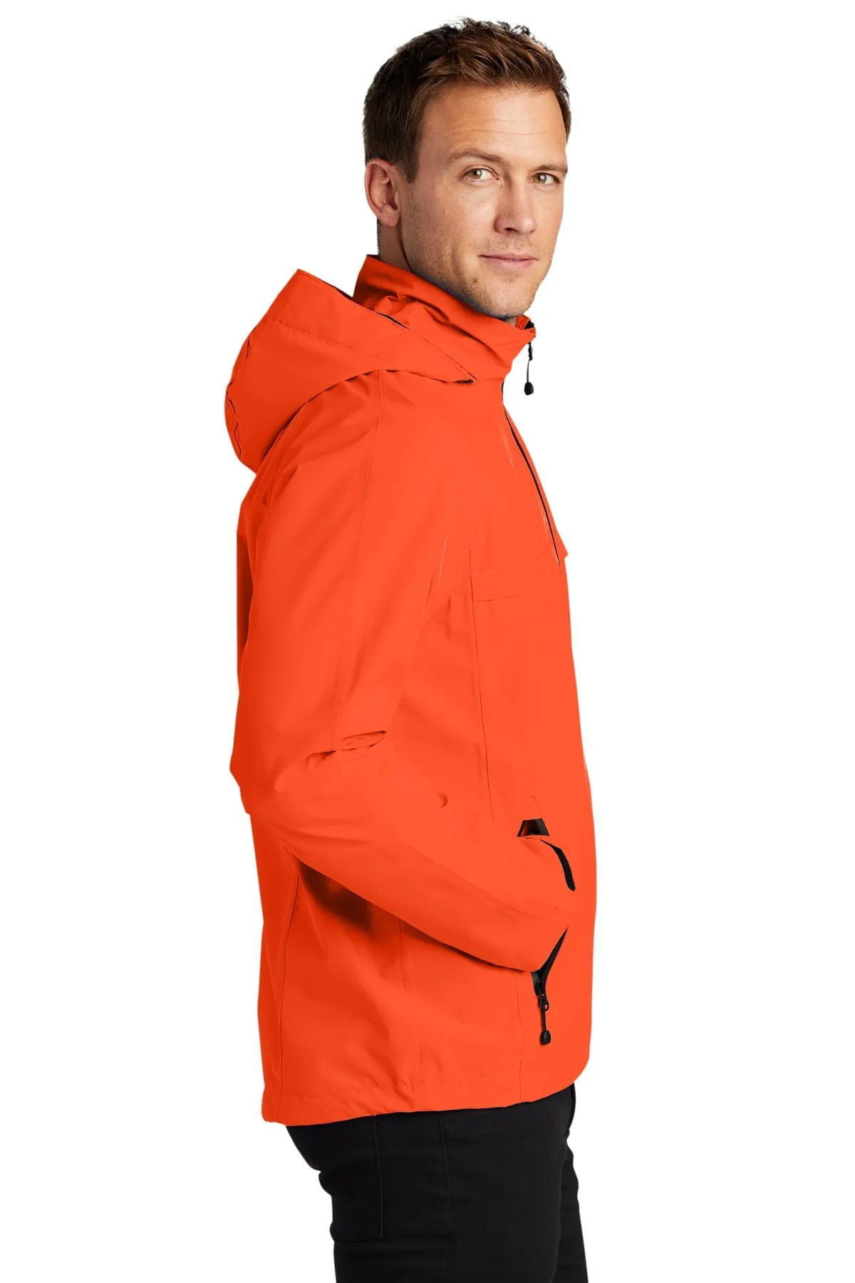 Port Authority Torrent Customized Waterproof Jackets, Orange Crush