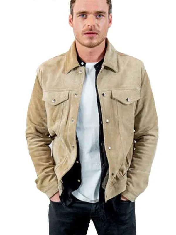 Richard Madden Suede Leather Jacket | New American Jackets