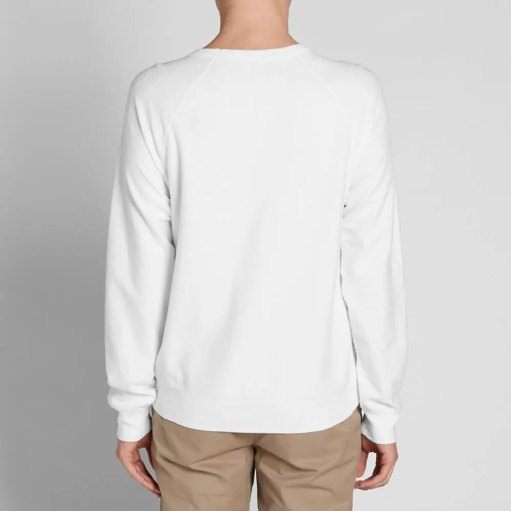 Save Khaki Fleece Crew SweatWhite