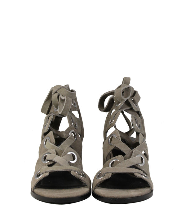 Senso Women's Jaelyn Suede Leather Sandal Heel - CLAY