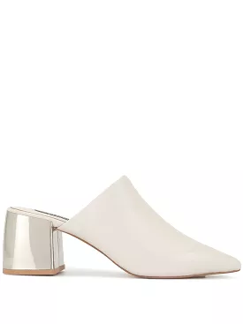 Senso Women's Savina Point Toe Block Heel Shoes - BEIGE