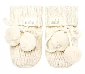 Toshi Organic Booties Marley Cream