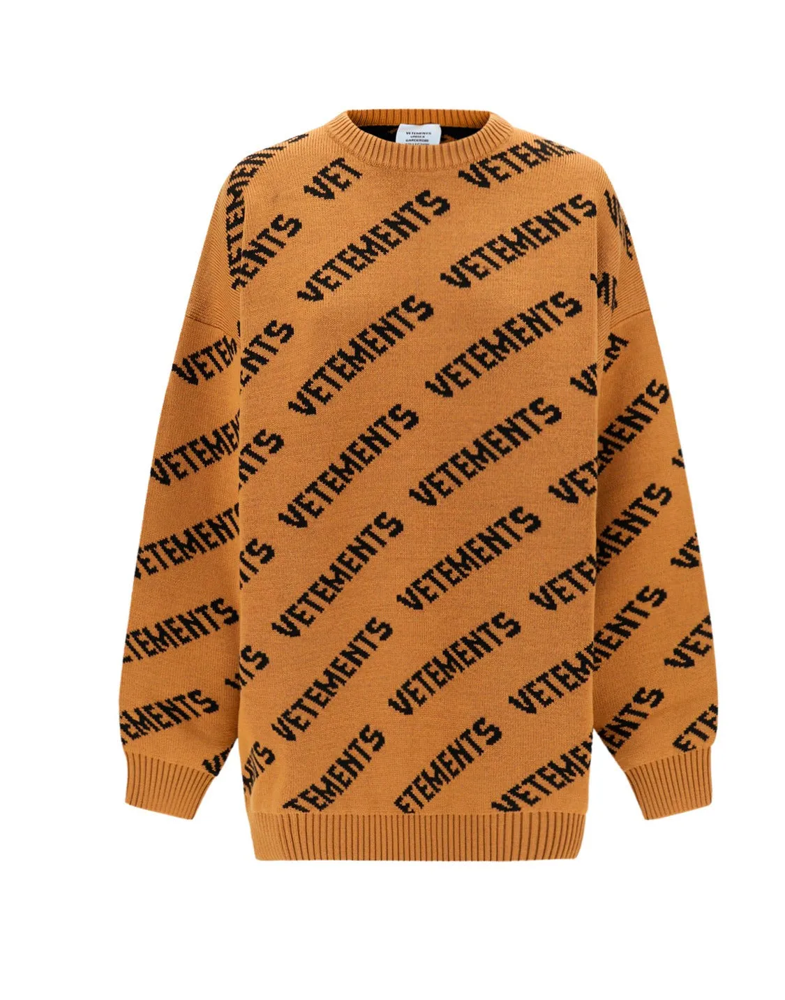 Vetements All-Over Logo Crewneck Jumper