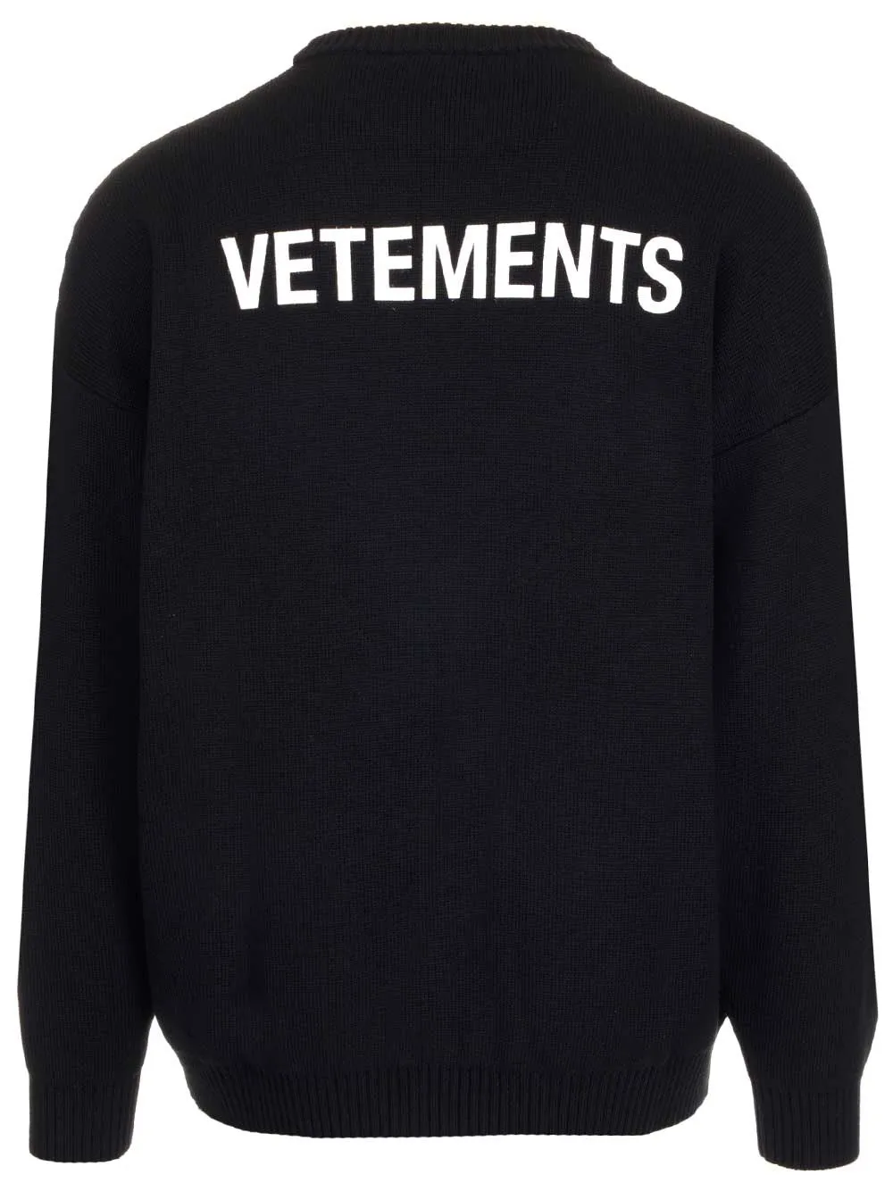 Vetements Logo Printed Knit Jumper