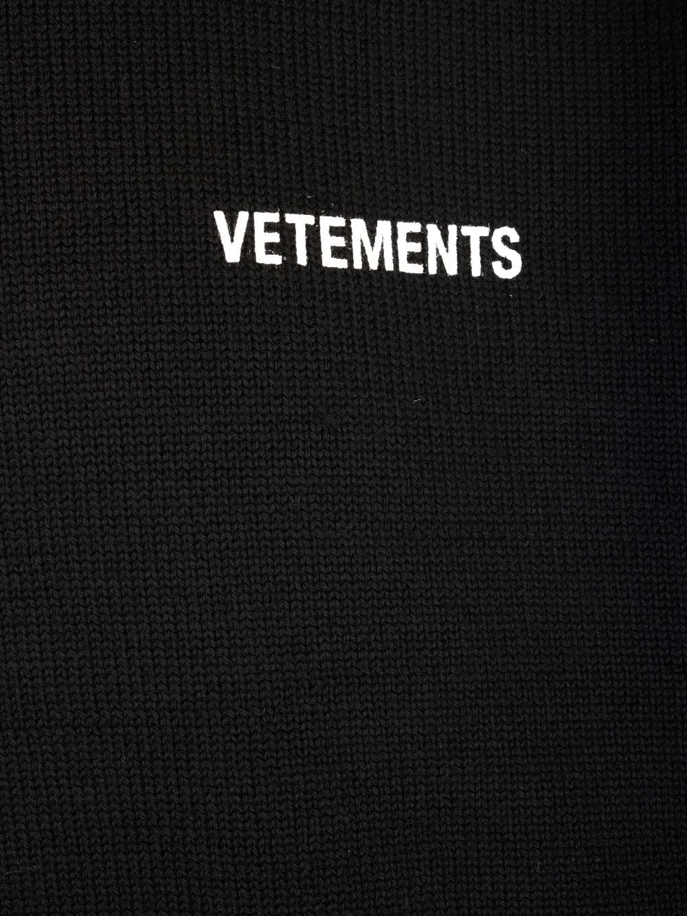 Vetements Logo Printed Knit Jumper