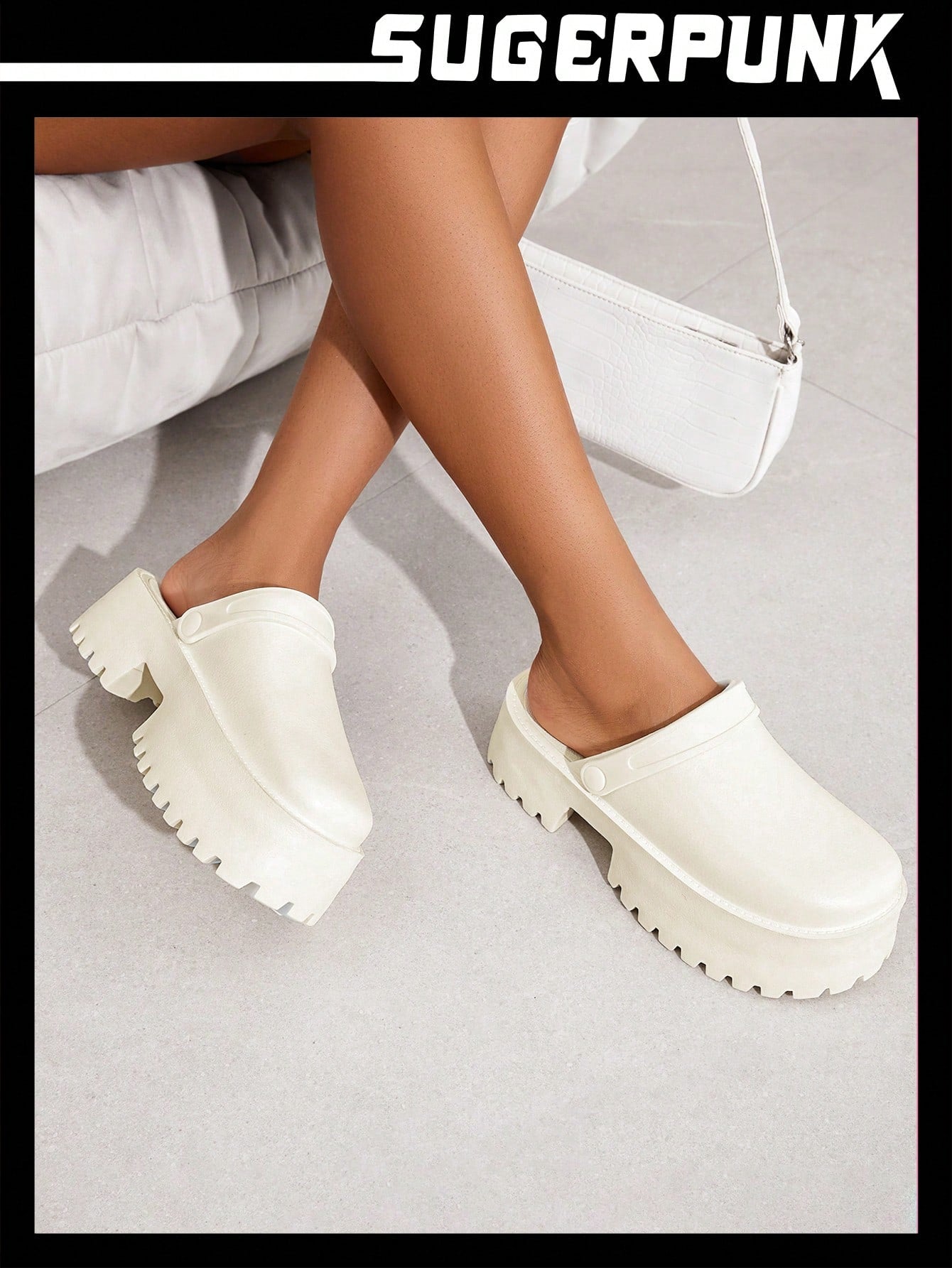 Women Shoes Fashion Candy Colored Thick-Soled Lightweight White Outdoor Eva Slippers